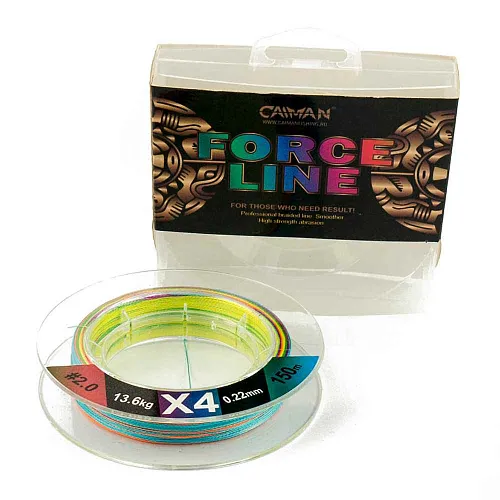 Шнур Caiman Force Line 150м 0,22мм #2.0 цветной 