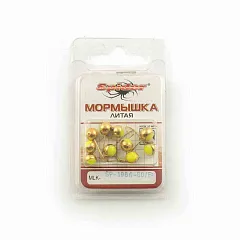 Мормышка Spider литая Шар с отверст. 6,0 мм GoP (10шт в упак)