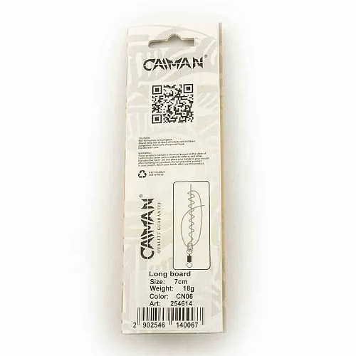 Блесна колеблющаяся Caiman Long Board 18гр 7см цвет CN06 (5шт в упак.)