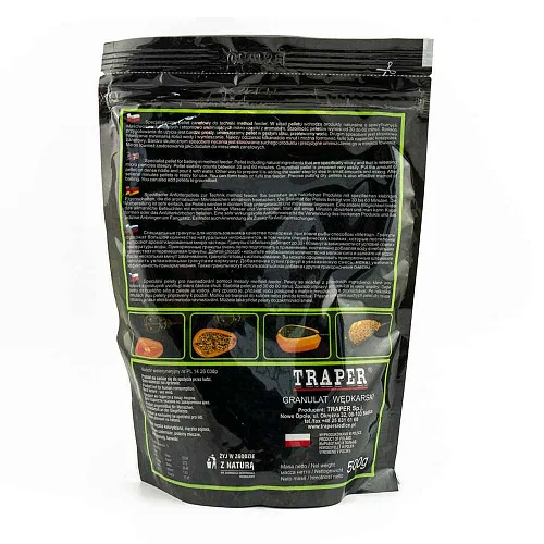 Прикормка Traper 1кг M. Feeder Pellet 2mm Fish Mix 500гр