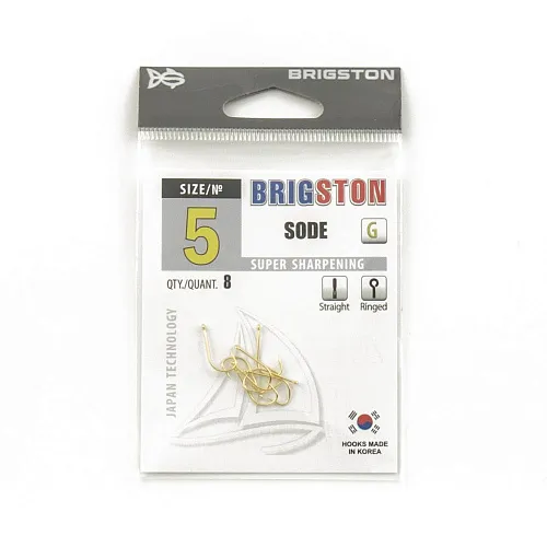 Крючок Brigston Sode Gold №5 ( уп. 8 шт.)