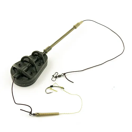 Монтаж Palomino PL6138-C с флэт кормушкой и антизакручивателем -100g (10 шт в упак)