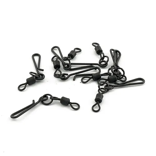 Вертлюг с квик чендж Caiman 216047 Black mat №4 8шт/уп