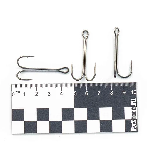 Крючки двойники Caiman Salmon Double up eye hook №1 (50 шт в упак) 14301