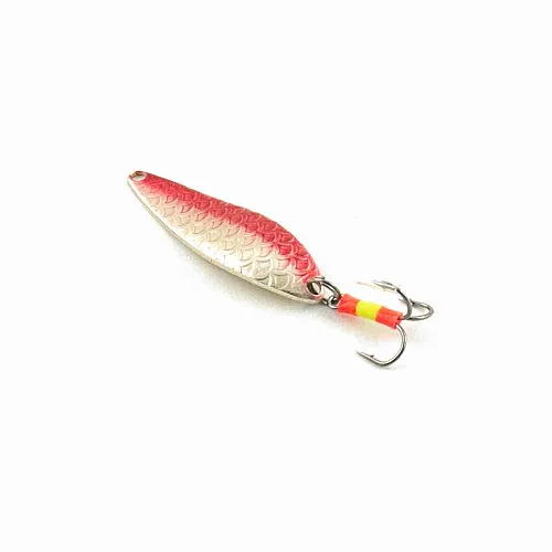 Блесна зимняя Profilux Малек Б 8гр цв. 09 серебро-вишня чешуя