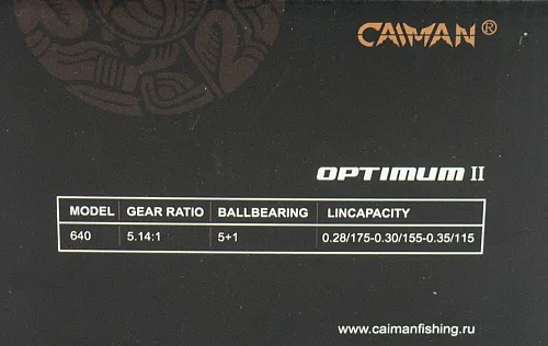 Катушка Caiman Optimum II (байтранер) 640 5+1ВВ