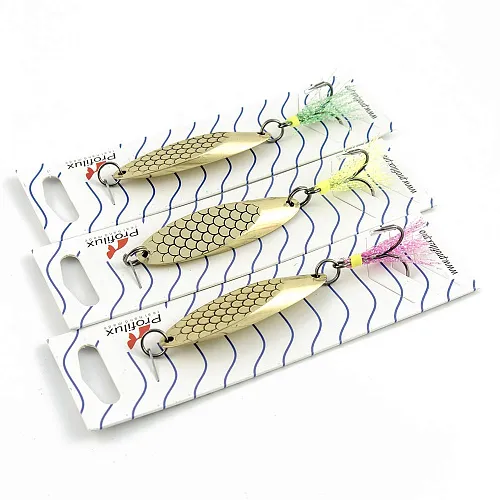 Блесна кастмастер Profilux (28 гр.) цвет 05 латунь чешуя