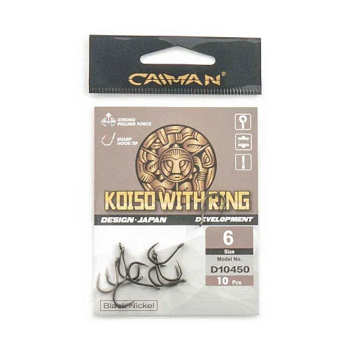 Крючки Caiman Koiso with ring №6 10450
