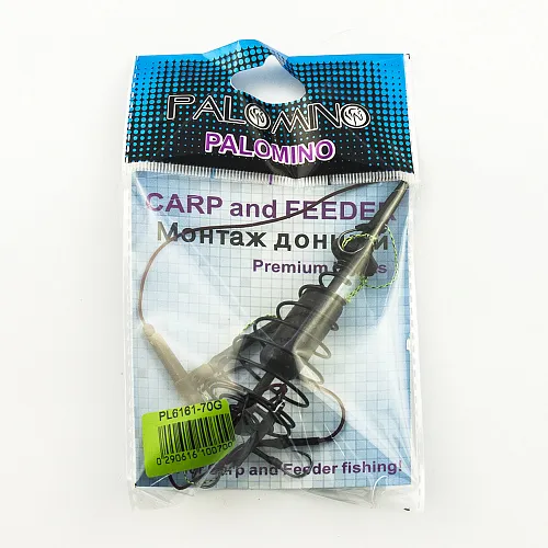 Монтаж "карп-стандарт" Palomino PL6161-B 70g 3 крючка (10шт в упак)