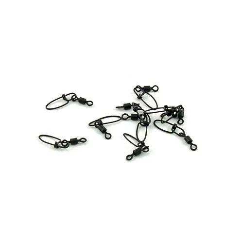 Застежка с вертлюгом Caiman 216006 black mat #7 10шт/уп 