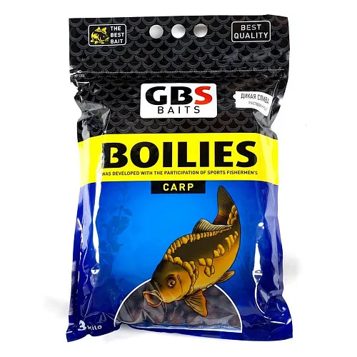 Бойлы растворимые GBS Baits 24мм 3кг Wild plum