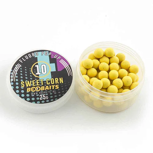 Бойлы Pop up BOO Baits 10мм Кукуруза 25гр банка