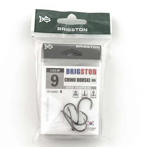 Крючок Brigston Chinu Douski BN № 9 ( уп. 4 шт.)