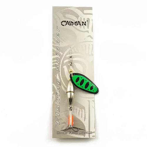 Блесна вращающаяся Caiman Oval core 15гр #5 цвет CA14 (5шт в упак.)