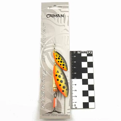 Блесна вращающаяся Caiman Longy Tandem 16гр #4 цвет CA05 (5шт в упак.)