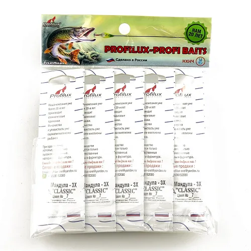 Мандула Profilux "Classic" 3Х цв 07 зеленый-фиолетовый-зеленый