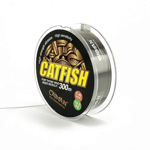 Леска Caiman Catfish 300м 0,40мм тёмно-коричневая (6шт в упак)