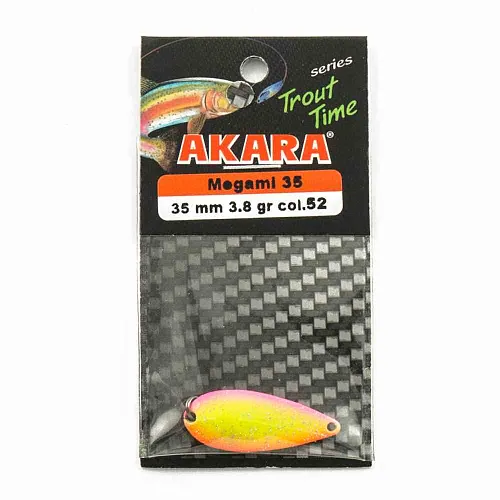 Блесна форелевая колеб. AKARA trout time Megami 35мм 3,8гр цвет 52