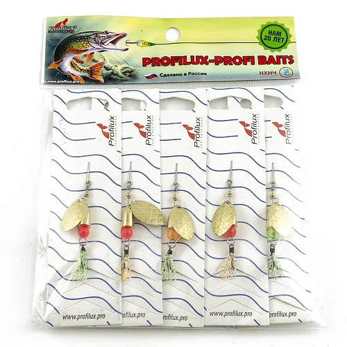 Блесна вращающаяся Profilux Олимпик 1 (4гр) цв. 05 латунь чешуя (5 шт в упак.)