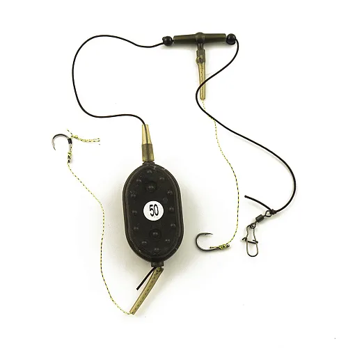 Монтаж Palomino PL6131-C с флэт кормушкой отвод вертолет 2 крючка 50g