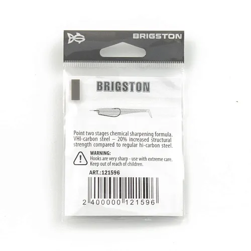 Крючок офсетный Brigston Wide Range Worm BN № 1/0 ( уп. 4 шт.)