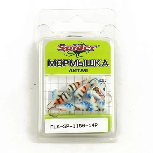 Мормышка Spider литая капля с ушком 5,0 мм 14Р