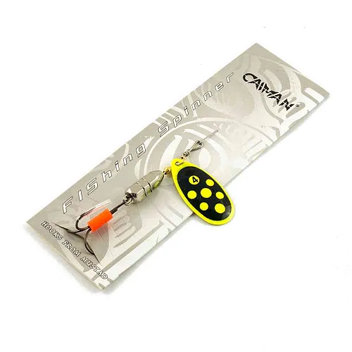 Блесна вращающаяся Caiman Round light 10гр #4 цвет CA26 (5шт в упак.)