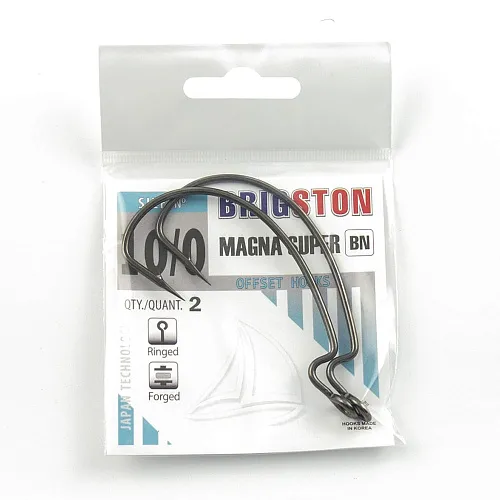 Крючок офсетный Brigston Magna Super №10/0 ( уп. 2 шт.)