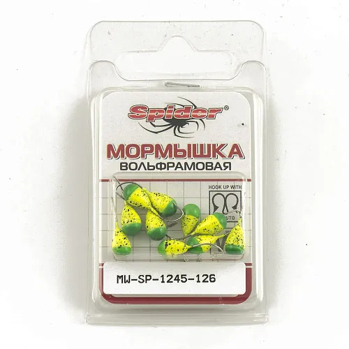 Мормышка вольфрамовая Spider капля с отверст. 4,5 мм 1,25 гр 126