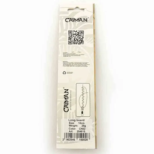 Блесна колеблющаяся Caiman Long Board 25гр 10см цвет CN02 (5шт в упак.)
