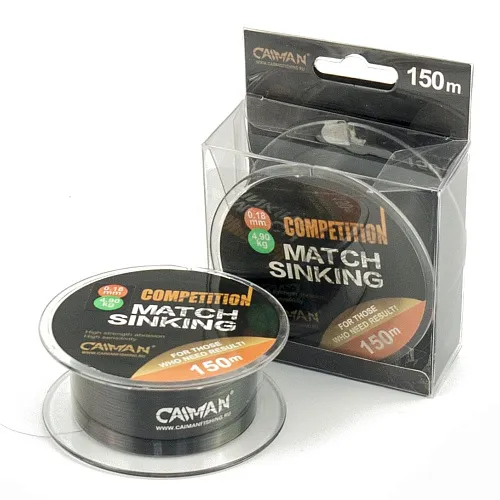 Леска Caiman Competition match sinking 150м 0.18мм черная 