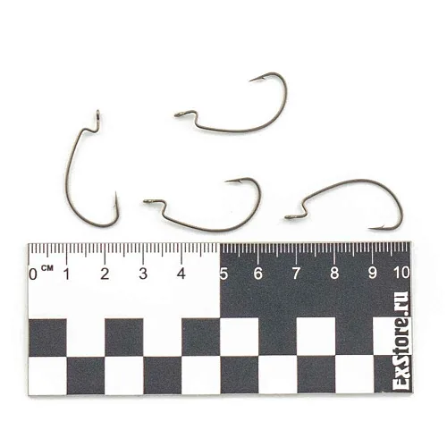 Крючки офсетные Caiman Worm Hook Teflon №2 40601