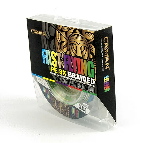 Шнур Caiman Fast flying 8PE 0,23 мм 150 м Multicolor 225516