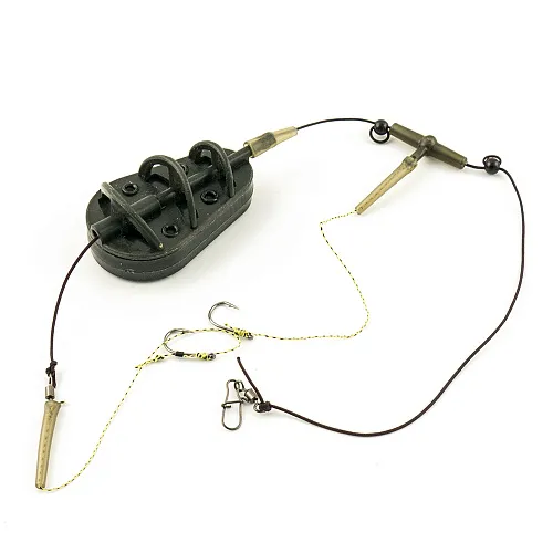 Монтаж Palomino PL6133-C с флэт кормушкой_отвод вертолет 2 крючка 100g