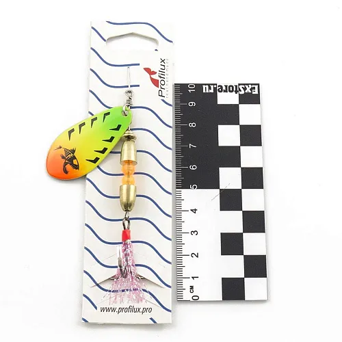 Блесна вращающаяся Profilux Таймень Б 15гр цв. 211 регги горизонтальный (5 шт в упак.)