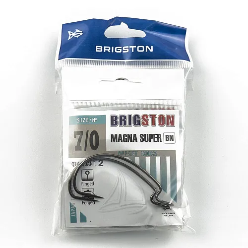 Крючок офсетный Brigston Magna Super № 7/0 ( уп. 2 шт.)