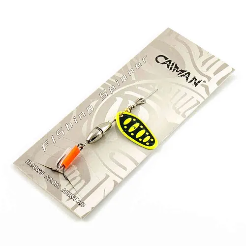 Блесна вращающаяся Caiman Oval core 5гр #2 цвет CA16 (5шт в упак.)