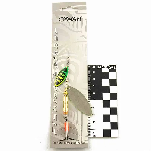 Блесна вращающаяся Caiman Longy Tandem 10гр #3 цвет CA15 (5шт в упак.)
