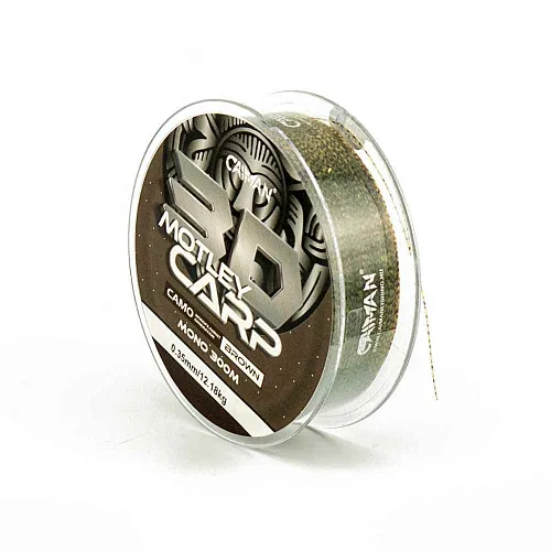 Леска Caiman Motley Carp 300м 3D Camo Brown 0,35 мм (6шт в упак)