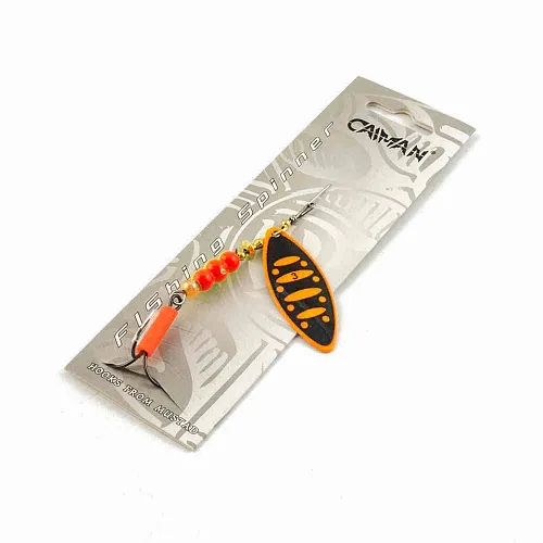 Блесна вращающаяся Caiman Longy Caterpillar 10гр #3 цвет CA54 (5шт в упак.)