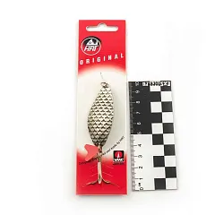 Блесна колеблющаяся HRT(Польша) Alga серебро чешуя матовое 16гр