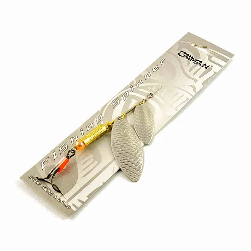 Блесна вращающаяся Caiman Longy Tandem 16гр #4 цвет CA02 (5шт в упак.)