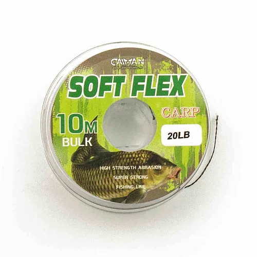 Поводочный материал без оплетки Caiman Soft Flex Dark Green 10m 25lbs 255854