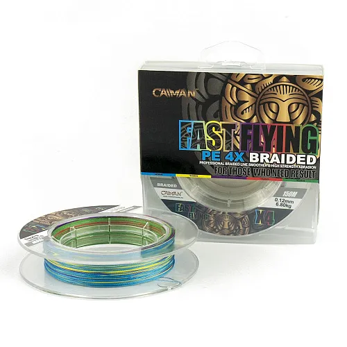 Шнур Caiman Fast flying 4PE 0,12 мм 150 м Multicolor 225503