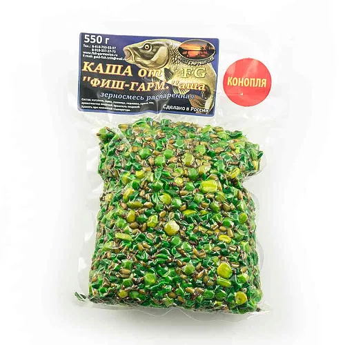 Зерновая смесь Magic (вакуум) Конопля (550 гр) Кукуруза, горох,пшеница.перловка,просо,соя