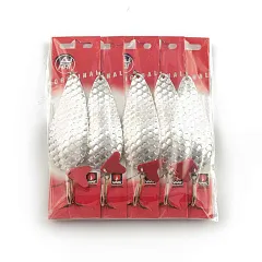 Блесна колеблющаяся HRT(Польша) Alga Серебро чешуя блестки 38гр