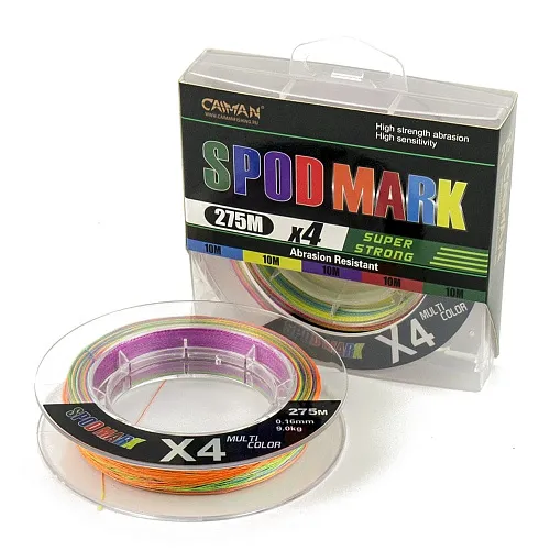 Шнур Caiman Spod&Mark 275м 0,16мм Multicolor