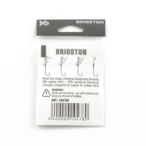 Крючок Brigston Baitholder 2BH № 7 ( уп. 9 шт.)