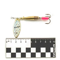 Блесна вращающаяся Balzer(Польша) Лонг №2 12 гр золото