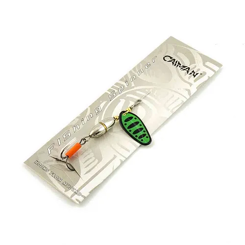 Блесна вращающаяся Caiman Oval core 10гр #4 цвет CA14 (5шт в упак.)